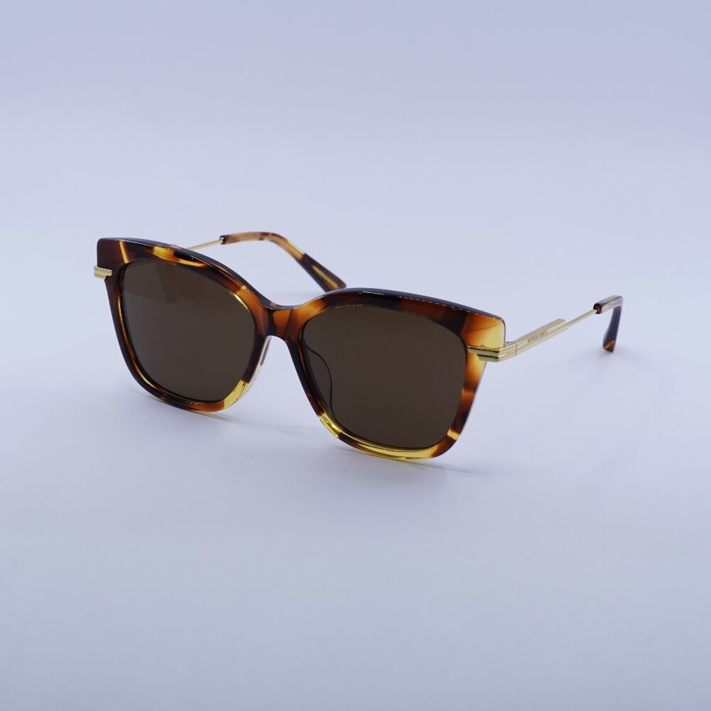 🕶️ New Bottega Veneta BV1296SA 002 Sunglasses - Havana Frame, Brown Lenses